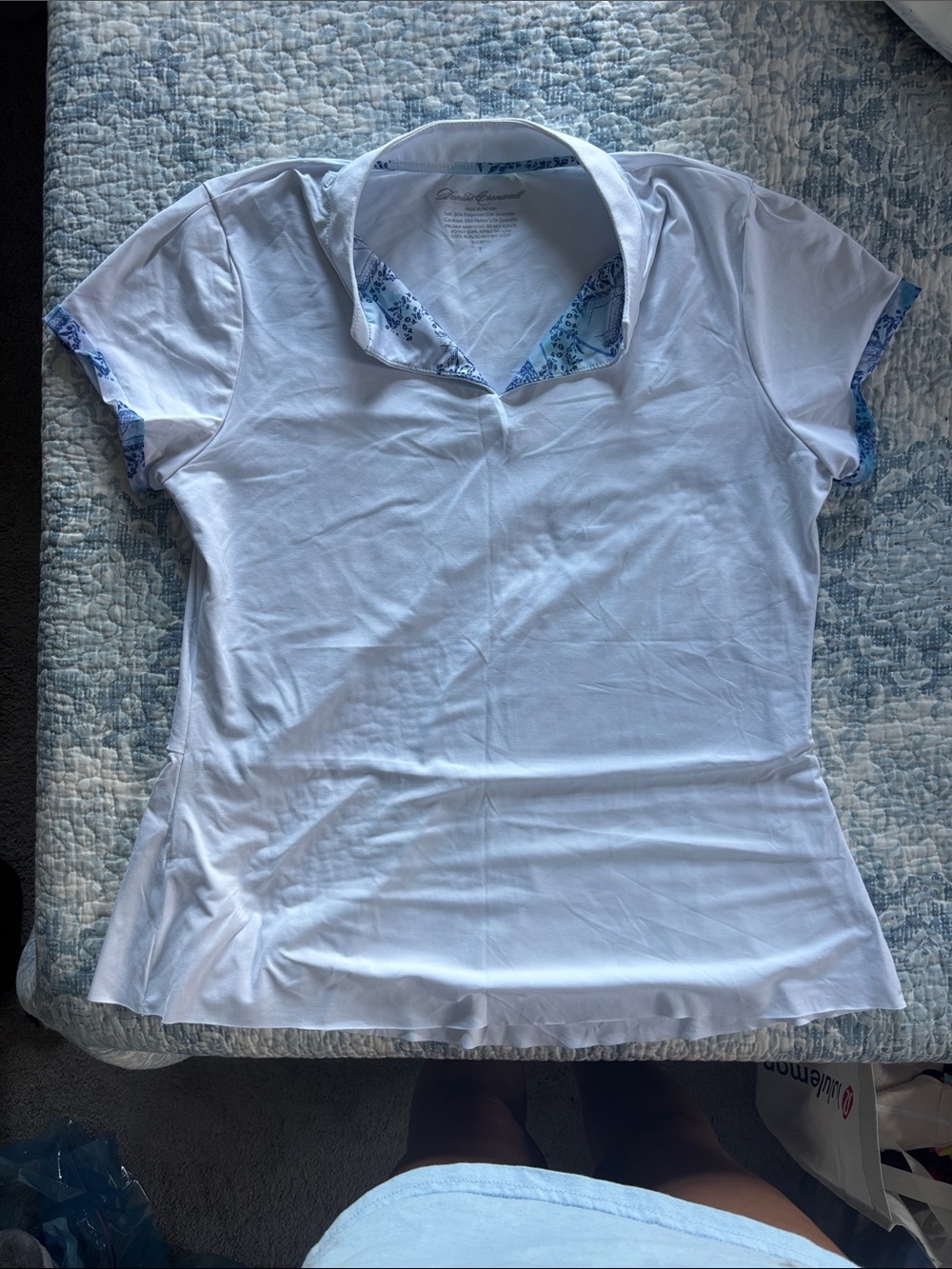 Scotia Cap-Sleeve Collar Top